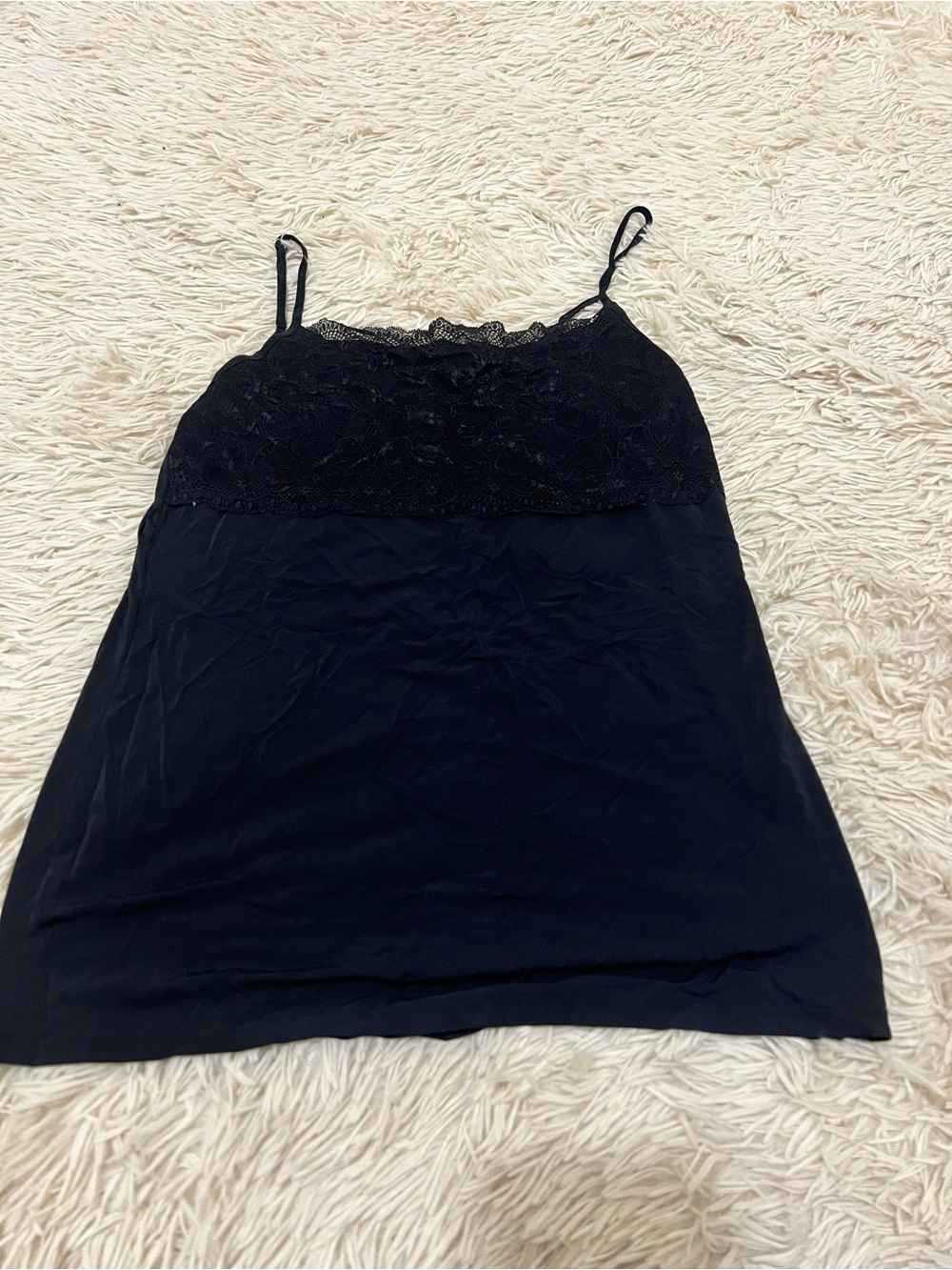 Jockey Black Lace-Trim Camisole